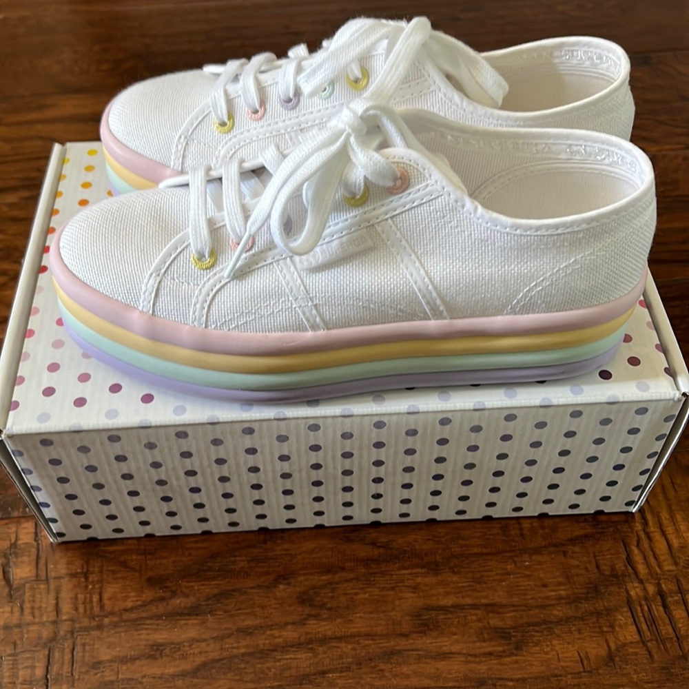 NIB Superga Candy sneakers size: EU 38/ US 7 1/2 and EU 39.5 / US 8 1/2